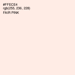 #FFECE4 - Fair Pink Color Image